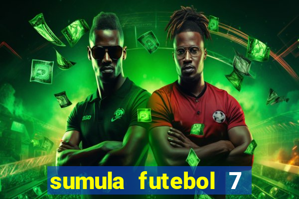 sumula futebol 7 society excel